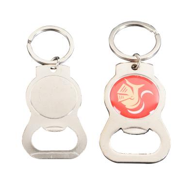 China Professional Custom Viable Logo Stainless Steel Metal With Key Chain Bottle Opener for sale