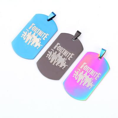 China Custom Blank Europe Dog ID Tag Stainless Steel Mens Dog Tag Metal Collar Engraved Dog Tag for sale