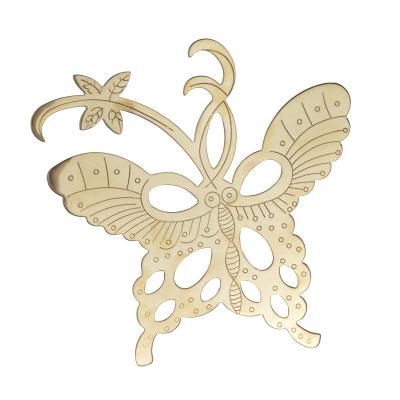 China Custom Europe Stainless Steel Butterfly Metal Engraving Crafts for sale