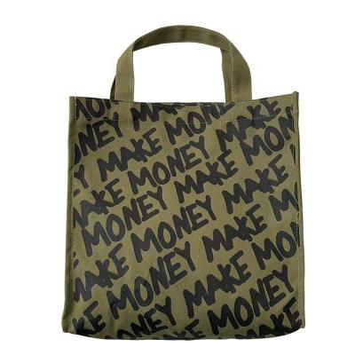 China 100% eco-friendly/lightweight/cheap custom printed canvas bags with bottom and side tote make money tote bag with zipper for sale