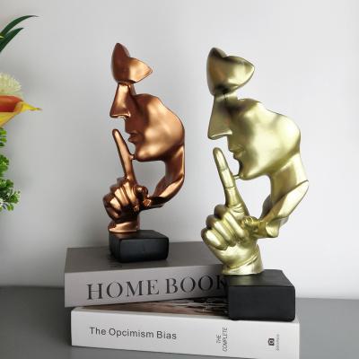 China All Resin Statue Abstract Home Decor Craft Desktop Decoration Living Room Garden Art Decoration for sale