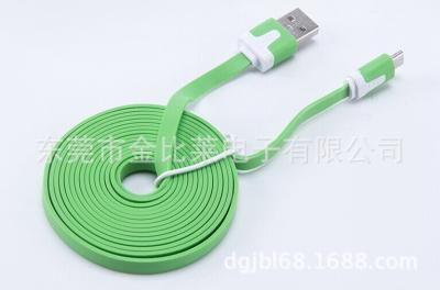 China High Speed Colorful RoHS approved 1m 24awg flat micro usb cable for sale