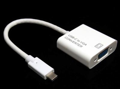 China Black white New Design Super Speed USB Tyep C TO VGA,DVI, DP Adapter converter cable for sale