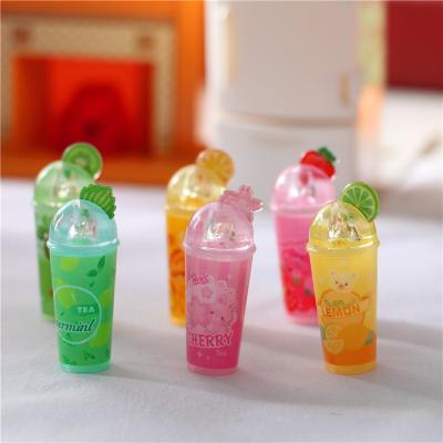 China Cute Stereoscopic Fruit Slice Drinks Stereoscopic Cartoon Dollhouse INS Food Game Model Shooting Props for sale