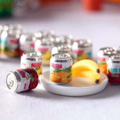 China Miniature Model Simulation Cream Shell Props Accessories Toys Dollhouse Cute Fruit Canned Food Play Set for sale