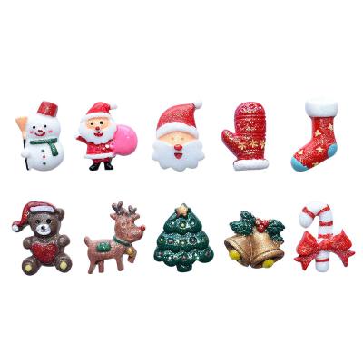 China New Resin Christmas Cartoon Glitter Hairpin Fairy Series Miniature Accessories Drip Glue Mobile Phone Case Decorative Craft for sale