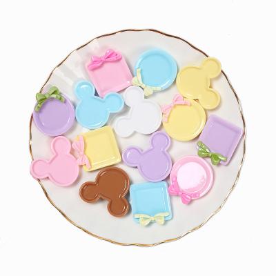 China Factory direct sale resin materials food set bulk diy handmade goods cartoon macaron color mini miniature dishes for sale