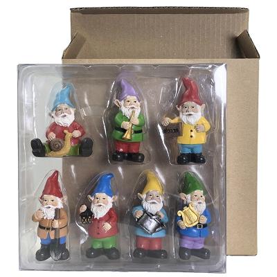 China Artistic 7 Dwarfs Christmas Gift Box Birthday Gift Resin Craft Living Room Interior Decorations Garden Ornaments for sale