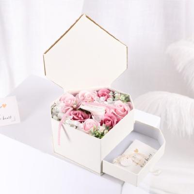 China 2022 Best Selling Flower Cold Beauty Pink Hydrangea Gift Box For Mothers Day for sale