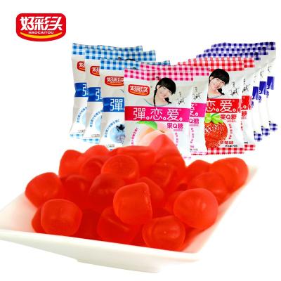 China Free Sample Natural Fruity Soft Flavor Candy Micro Gummies Cube Shape Sugar Coated Gummy Candy for sale