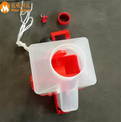 China Pig Fatten System Plastic Feed Measuring Quantitative Cups Automatic Pig Feeder For Sow Farrowing Crate for sale