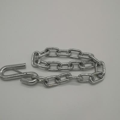 China High quality hot sale G30 USA standard chain with hooks, safety chain with S hooks on both ends for sale