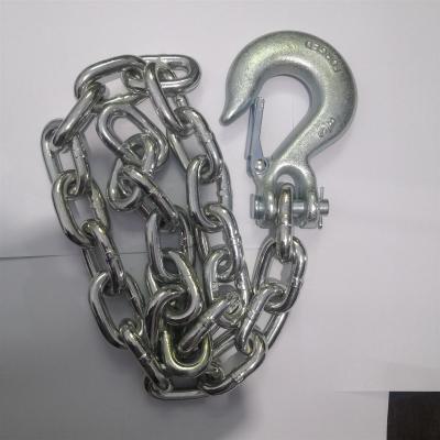 China Drive Chain USA Market Carry Chain G43 Chain With Clevis Slip Hook With Safety Drag Chain for sale