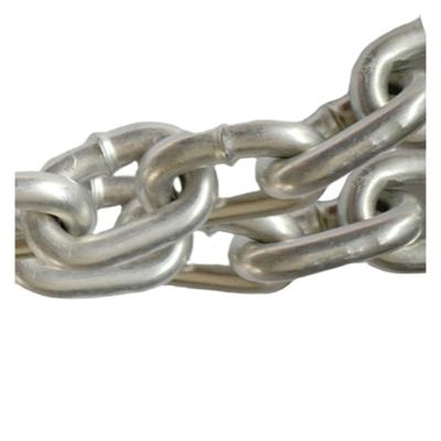 China Transmission Chain Connecting Stainless Steel Chain Fecing Belt 8mm 40mm Alloy Short Link Stainless Steel High Tensile Long Linking Chain for sale