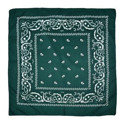 China DecorateÂ   Customized Design Printing Cotton Bandana Square Polyester Silk Bandana for sale