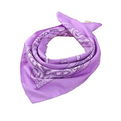 China DecorateÂ   Custom Design 2021 New Fashion Cotton Bandana Square Shape Silk Bandana for sale