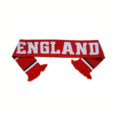 China Hot Promotion Jacquard Pattern Logo Sport Club Winter Soccer Fan Football Customized Scarf for sale