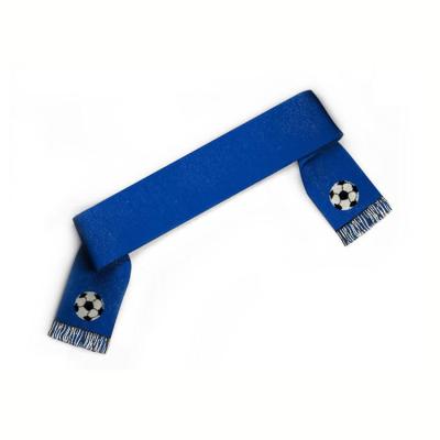 China Hot Promotional High Quality Football Fans Club 100% Acrylic Custom Jacquard Knitted World Cup Scarf for sale