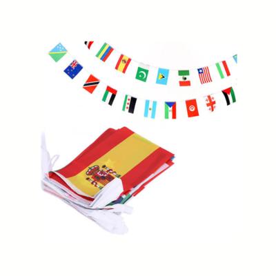 China Wholesale Customized Advertising Pennant Flag Promotion And National Bunting Flag For All Countries for sale