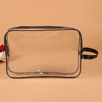 China Makeup Bag Cosmetic PVC Bag Costom Transparent PVC Bag Non Woven Cover Bag for sale