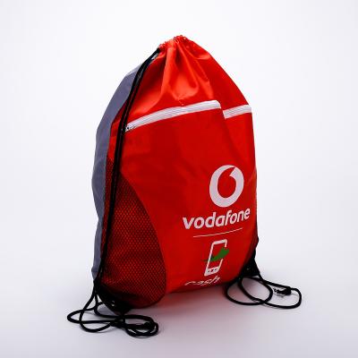 China BIODEGRADABLE Wholesale Basketball Bag Backpack Carry Nylon Tote Bag With Outside Pockets for sale