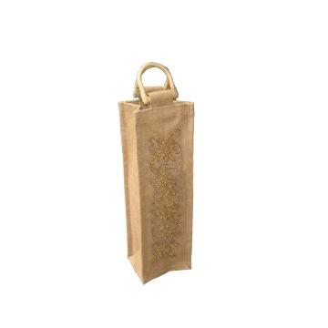 China Recyclable Jute Wine Sack Bottle Bags (wz6369) for sale