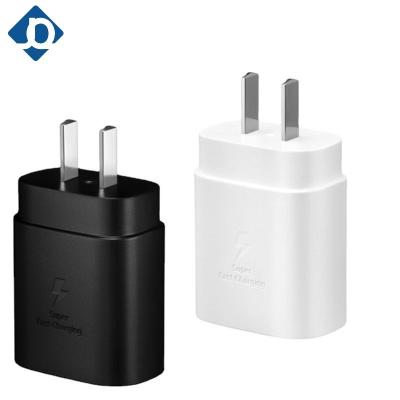 China Wholesale Fast Charger 3.0 Type C Charger Adapter 25W USB-C Super Fast Power Adapter For Samsung Galaxy Note10 Block Type C for sale