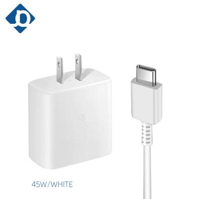 China Wholesale Price 45W Super Fast Charger Power Adapter USB Type C PD Wall Charger 3.0 Fast For Samsung Galaxy S20S21 for sale