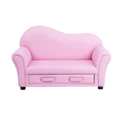 China Modern PVC 2 Seater Kids Sofa Storage Sofa For Girls for sale