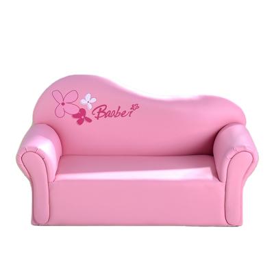 China Modern Pink 2 Seature Girls' Sofa PVC Sofa For Kids Bedroom Furniture for sale