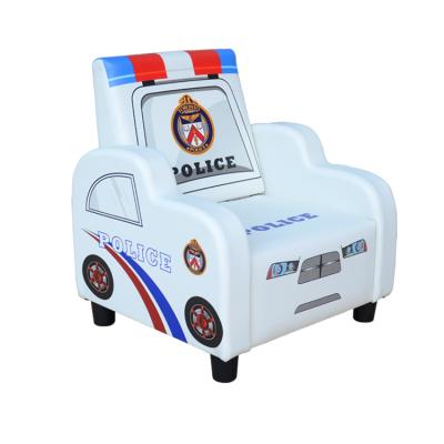 China 2021 Modern Special Design Portable Folding Policeman Car Form Sofa For Kids for sale