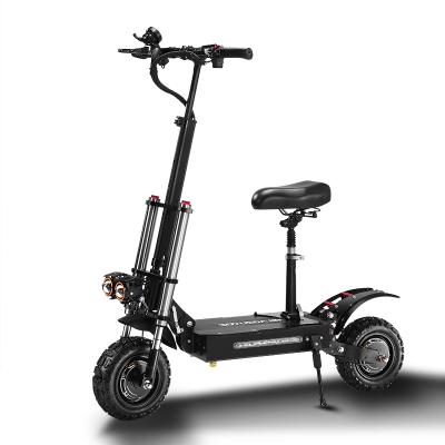 China 5600w E Scooter Electric Motor Mobility Scooter Double And 60v32ah Battery Foldable 85km/h Double 11inch Scooter Electrico With Seat for sale