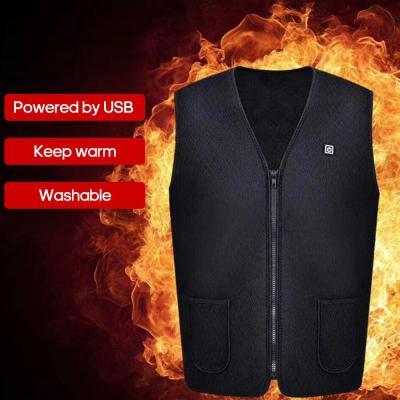 China Warm Vest Winter Waterproof Heating Jacket Heated USB Vest Electricial Heating Vest Smart Filling Clothes for sale