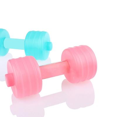 China Customsized Body Building Water Dumbbell Weight Dumbbells Fitness Gym Equipment Yoga For Plastic Exercise Training Sports Bottle for sale