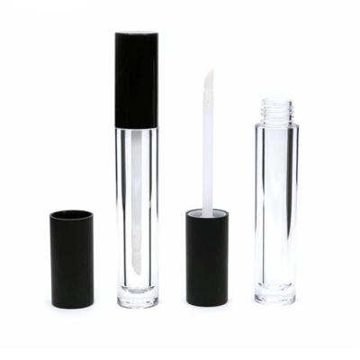 China Cosmetic empty lip gloss tubes with wand brush 10ml lip gloss tube with logo mirror and lip gloss tubes 8ml big brush light wand big wand for sale