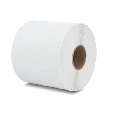 China A6 waterproof thermal label printing paper, 500 rolls, adhesive three-proofing freight logistics label for sale