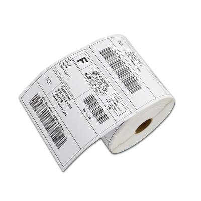 China Waterproof 4 x 4 A6 Thermal Barcode Printer Roll Inch Label Sticker 100x100mm Blank Sticker Factory Sales for sale