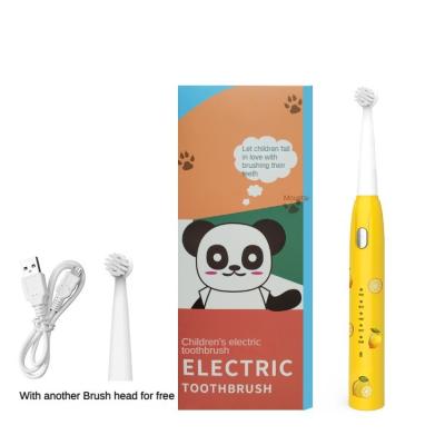 China Cartoon Battery Operated Children's Shinerosy Electric Toothbrush Child Ultrasonic Repalcement Heads Smart Timing USB Rechargeable SR-OTBC13 for sale