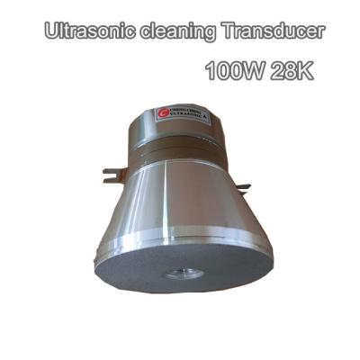 China van de de Trillings de Ultrasone Schoonmakende Omvormer van 28khz 100w Piezoelectric Omvormer Te koop