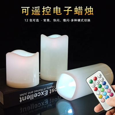 China Rechargeable Birthday Tea Lights Electric Flameless Flickering Led Candles With Remote Timer for sale