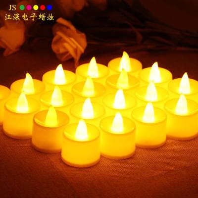 China 24Pcs Birthday Valentine's Day Decoration Color Changeable Simulation Candle Light Flameless Led Electronic Candle for sale