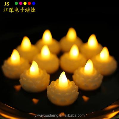 China 12 PACKS Waterproof Flameless Candle Sense Light, Flame Yellow LED Battery Flickering Floating Candles for Wedding, Party, Centerpiece, Pool for sale