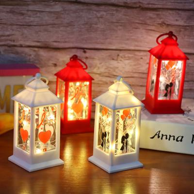 China Home Decoration Mini Decorative Lanterns For Valentines Day Battery Operated Home Decorations Valentines Lantern Light Gift for sale