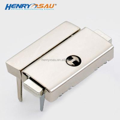 China New Design Wooden Box Rectangle Box Zinc Alloy Mortise Lock For Small Jewelry Box Wooden Box Handbags With Push Lock Key for sale