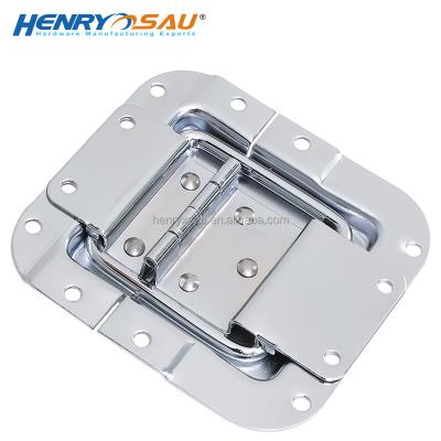 China Feature Supporting And Connecting Flight Case Hardware Knuckle Bracket Strut Hinge With Lid Stay Chrome Finish Hinge For Case And Cabinet Install Parts for sale