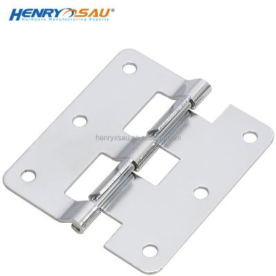 China Simplicity Supporting And Connecting Metal Chromed Detachable Stamping Hinge For Flight Case Parts Music Equipment Case 90 Degree Rotating Hinge 77*67cm for sale