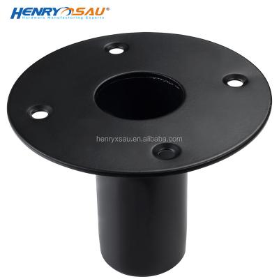 China Heavy Duty Black Metal Welding Welding Speaker Stand Home Theater Bracket Speaker Stand Speakon Top Hat Accessories Box Iron Steel for sale