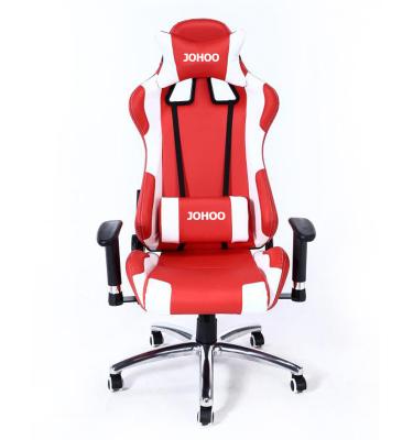 China (Size)JOHOOFURNITURE Amazon Adjustable Pink Computer Racing Video Gaming Chair Lounge Chairs Esport Gaming Chair for sale