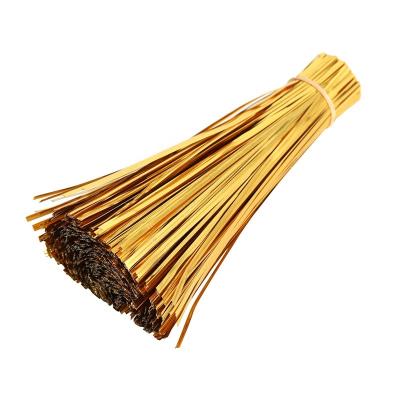 China Moisture Proof gold  PET stripe silicone twist ties bag bread sealing twist tie for Bread Lollipops Gifts Packaging for sale