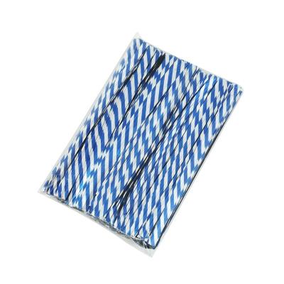 China Moisture Proof High quality blue stripe PET twist tie soft twist tie mini twist tie bow for party favor bags for sale